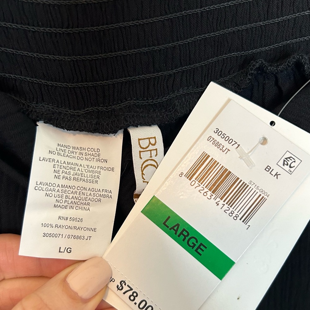 BECCA Modern Muse Cover-Up Flyaway Gauze Wide Leg Pants SOLD - Picture 7 of 7